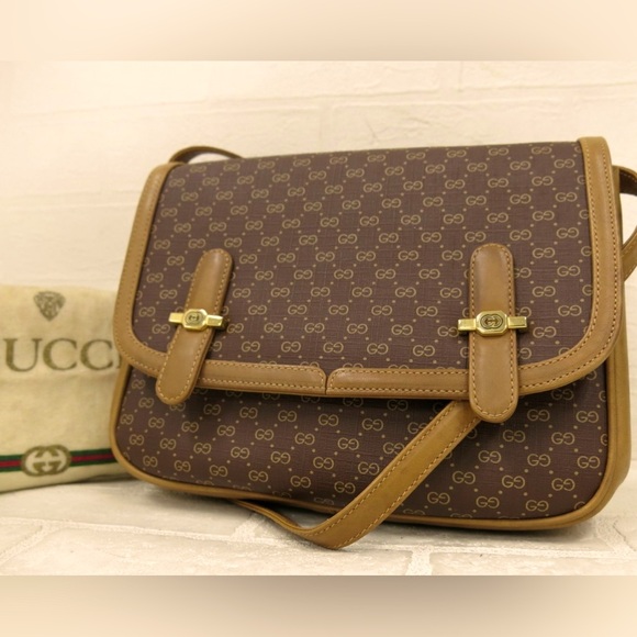 EUC GUCCI MICRO “GG” SHOULDER/CROSSBODY BAG - Picture 1 of 13